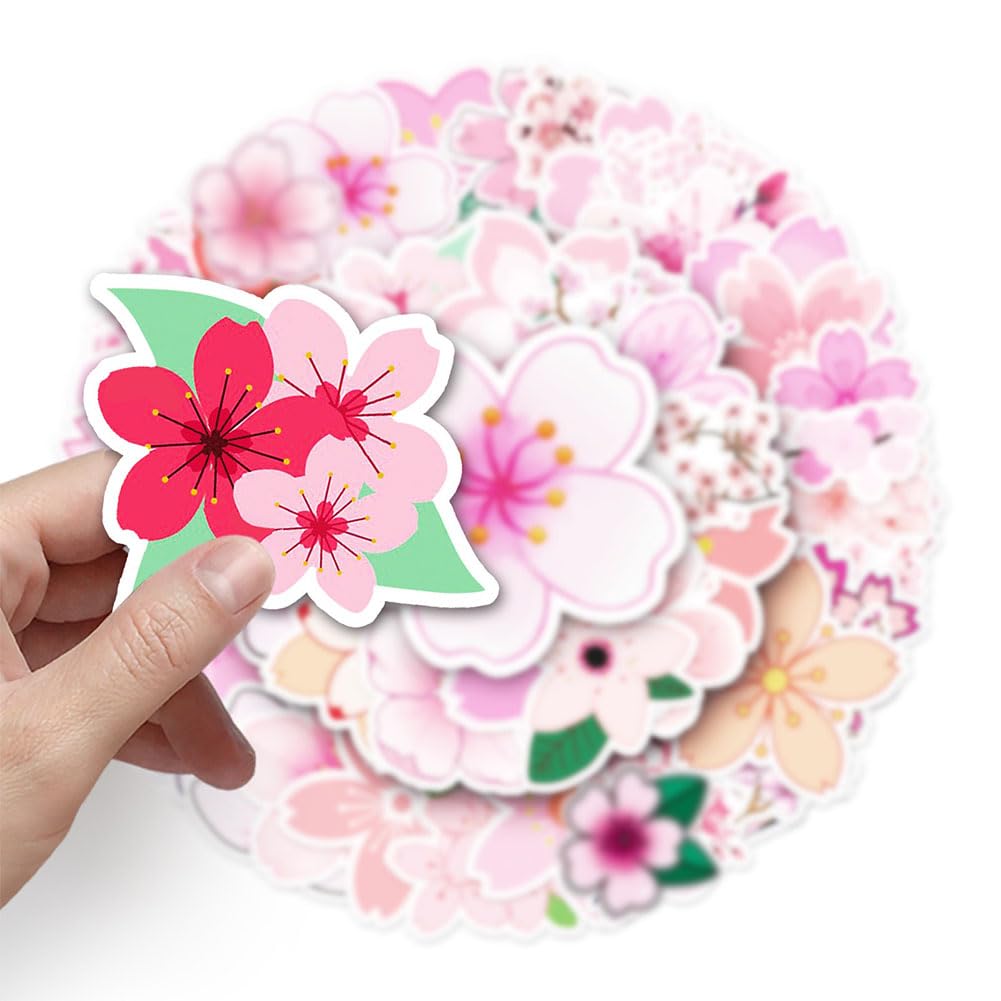 Amazon.com: Sakura Stickers |50Pcs Oriental Cherry Waterproof
